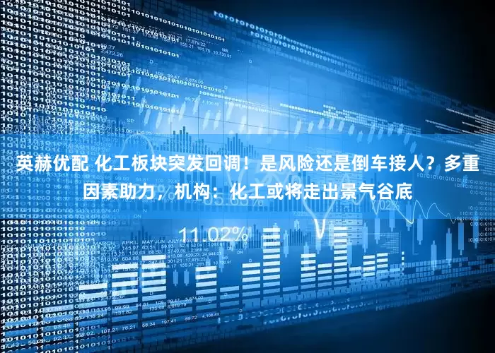 英赫优配 化工板块突发回调！是风险还是倒车接人？多重因素助力，机构：化工或将走出景气谷底